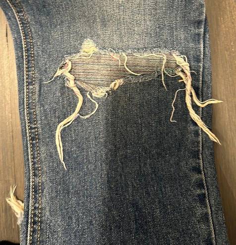 Hidden Jeans Straight Leg Ripped Jeans