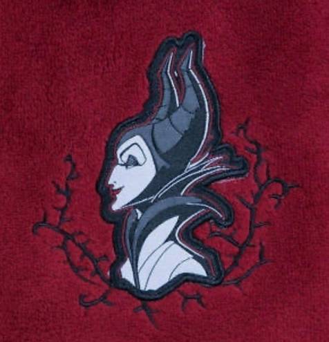 Disney  Snow White Maleficent Zip Front Red Fleece Lightweight Jacket Size XS