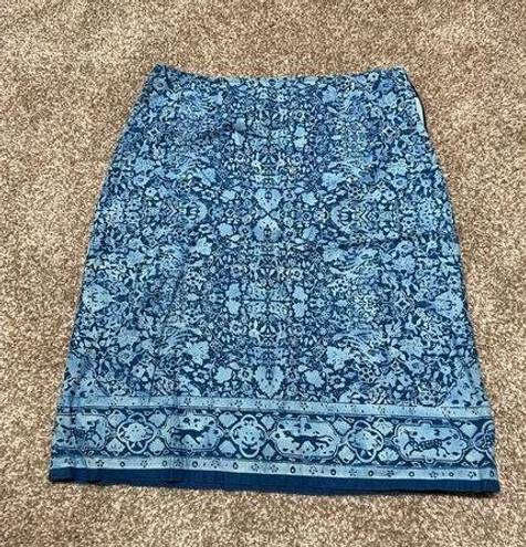 Polo  Jeans Co Ralph Lauren women cotton blue skirt size 8