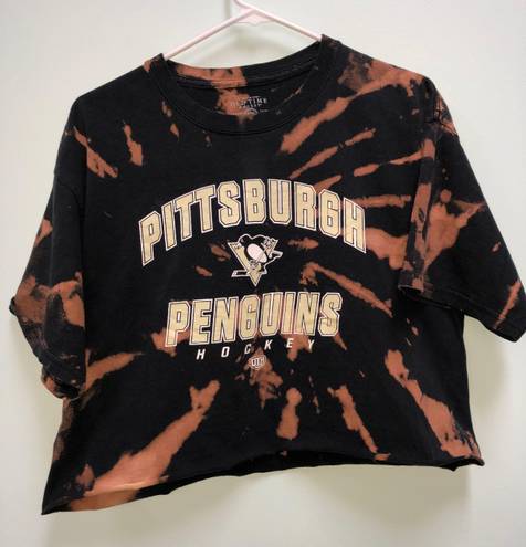 Pittsburgh Penguins Bleached Cropped T