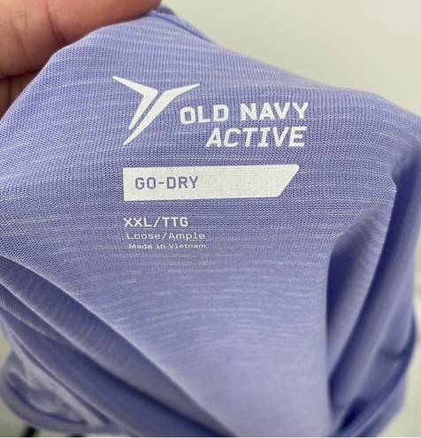 Old Navy Active Purple X-Back Workout Top