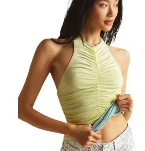 Pilcro NWT  Anthropologie Ruched Reversible Tank in Blue Green Size  Small