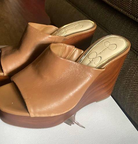 Jessica Simpson Brown Heel Wedges