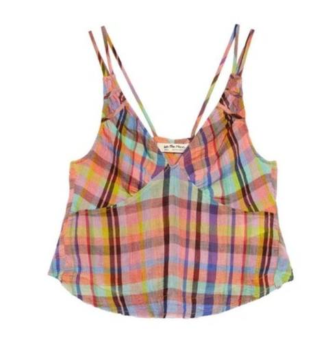 We The Free NWT  Plaid Cotton Crop Top in Size M OB1495147