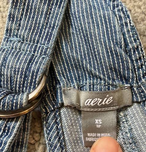 Aerie Pinstripe Soft Overalls