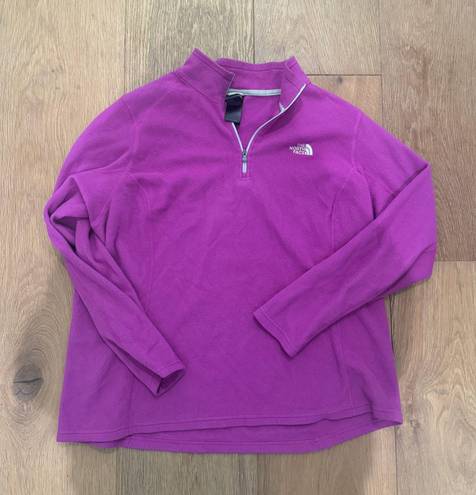 The North Face Purple Fleece Half Zip