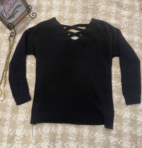 a.n.a .Long Sleeve V-Neck Sweater for Women Size L