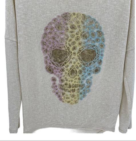 Vintage Havana  Knit Skull Long Sleeve Sweater Sz S