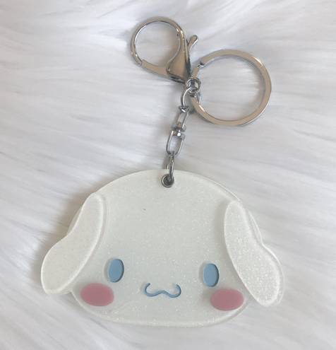 Sanrio Cinnamoroll glitter mirror keychain