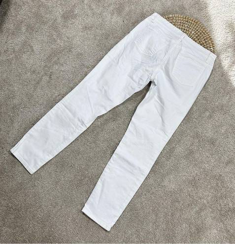 Eileen Fisher  System Organic Cotton Slim Fit Ankle Jean White Size 4