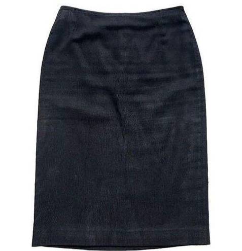 Versace Rare Vintage 1980’s Gianni  Black Pencil Skirt
