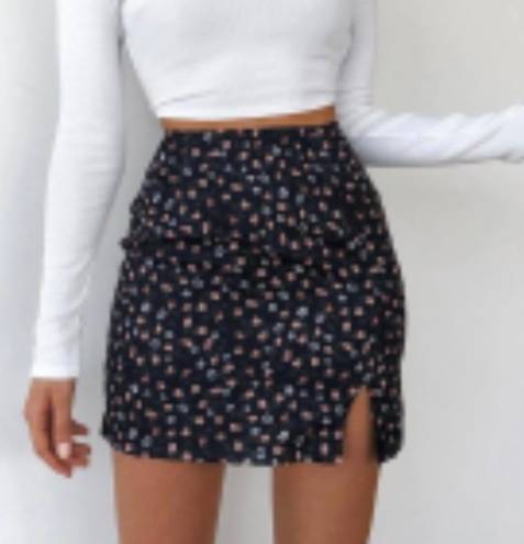 Empty Soda floral skirt