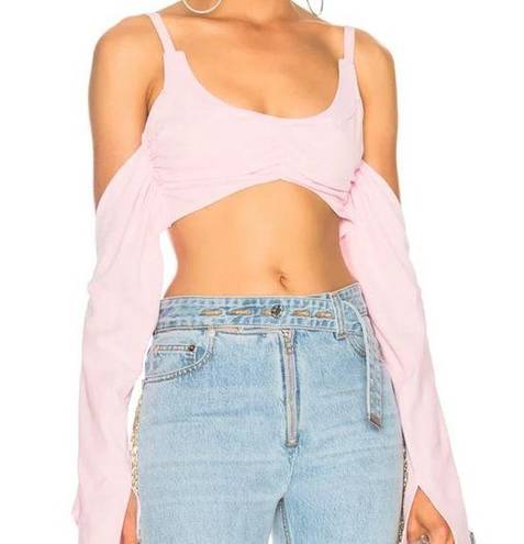 Helmut Lang  Shayne Oliver Pink Crop Top Bra Top