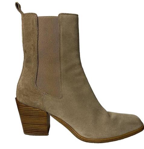 Krass&co Thursday Boot  Soho Heeled Chelsea Boots Women's 8 Sand Tan Suede Classic