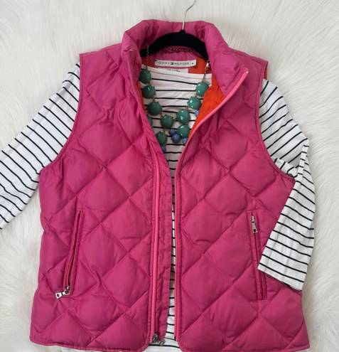 Tommy Hilfiger Quilted Pink Vest