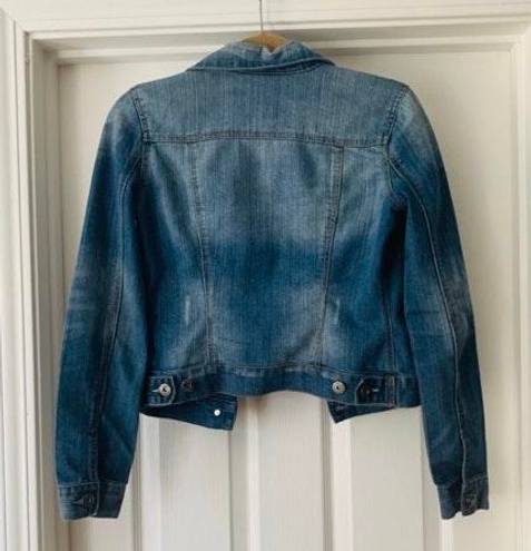 Freestyle Revolution Medium Wash Distressed Jean Jacket