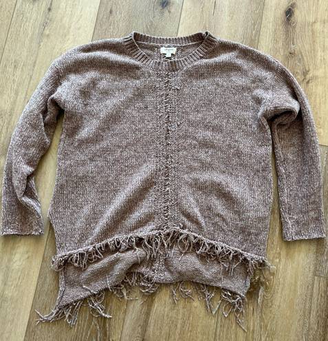 Umgee Frayed Oversized Sweater