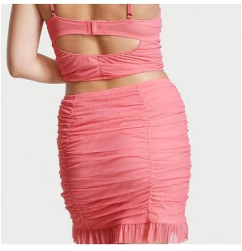 Victoria's Secret Pink Ruched Mini Skirt- Victoria’s secret 