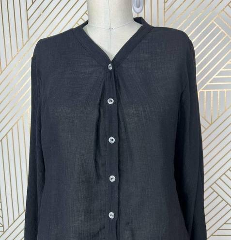 The Range  Vapor Voile Button Down Shirt Black Size US XS