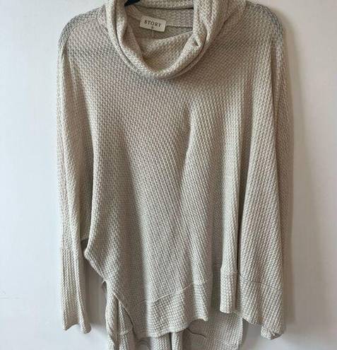 Cherish Story "" Tan Medium Turtle Neck Sweater