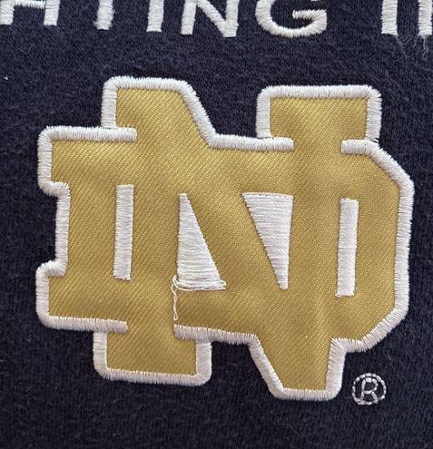 E5 Notre Dame hoodie drawstring kangaroo pocket embroidered letters Size medium