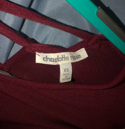 Charlotte Russe Maroon Dress