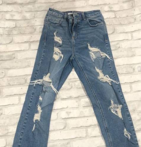 Cello  high waisted ankle length destroyed jeans