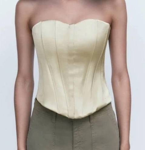 BLOGGER'S FAVE! Zara Tulle Corset Top Sz M NWT