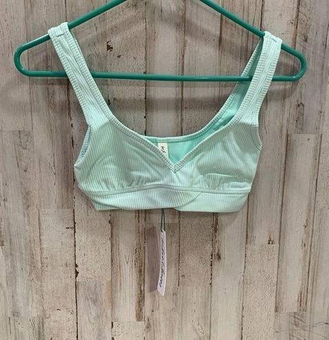 For Love & Lemons NWT  Mint Ribbed Gemma Lounge Bralette