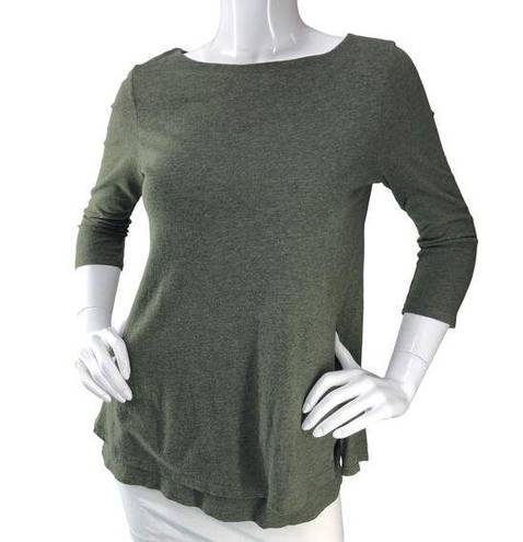 J.Jill  Pure Jill Womens Size XS Green TShirt Top Round Neck Comfort