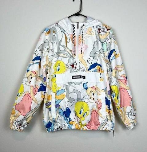 Members Only  X Looney Tunes Half Zip Windbreaker Size Medium