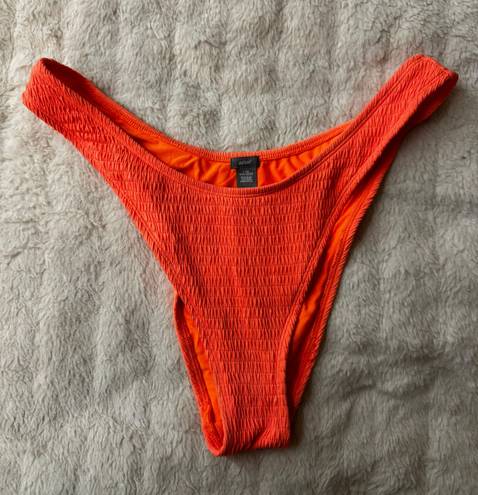 Aerie Neon Orange High Waste Bikini Bottom