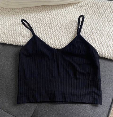 Zella Ribbed Sports Bra/tank Top