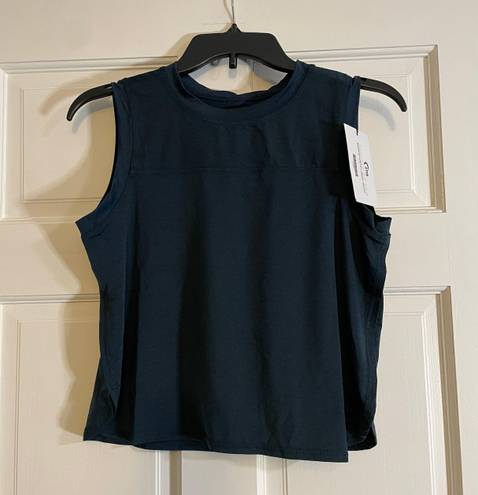 Zyia Heathered Navy Fierce Muscle Tank NWT