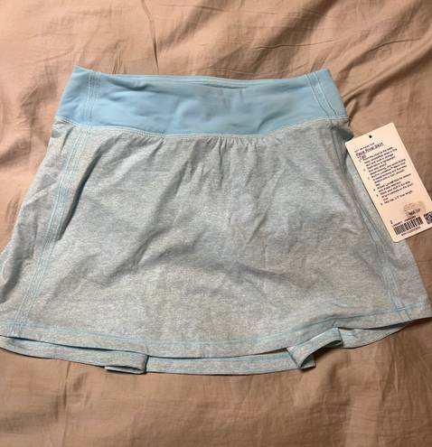 Lululemon NWT  Pace Rival Skirt Tall Icing Blue Size 2