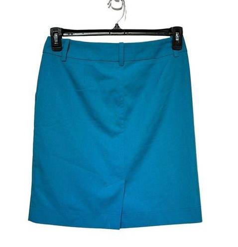 Trina Turk  Womens Turquoise Mini Pencil Skirt Lined Size 2