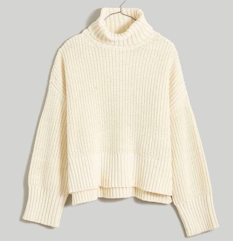 Madewell Wide Rib Turtleneck Knit Sweater Size Small