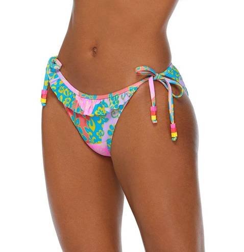 No Bo Nwt  Patchwork Daisy Hanky Swimwear bikini set top medium bottom Large pool