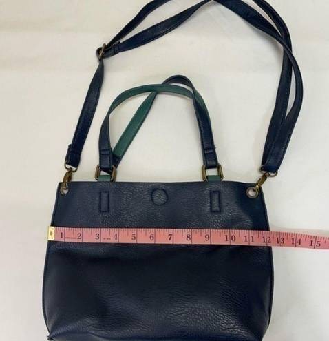 Krass&co G.H. Bass & . Vegan Leather Purse and Zipper pouch reversible 90s bag