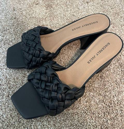 Sincerely Jules Black Block Heel