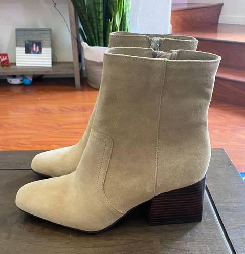 Blondo Salome Tan Suede Waterproof Bootie 8.5