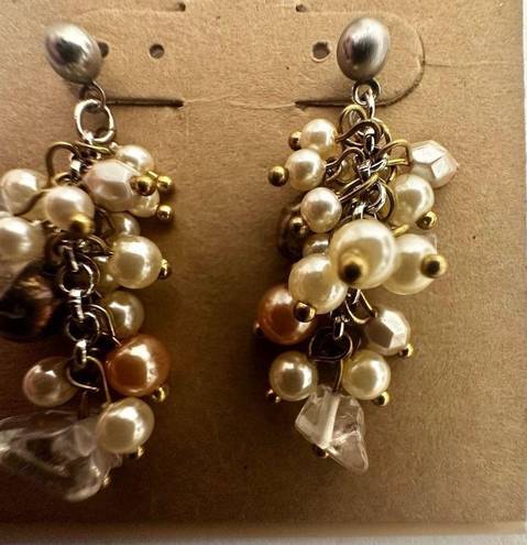 Coldwater Creek  pearly cluster earrings