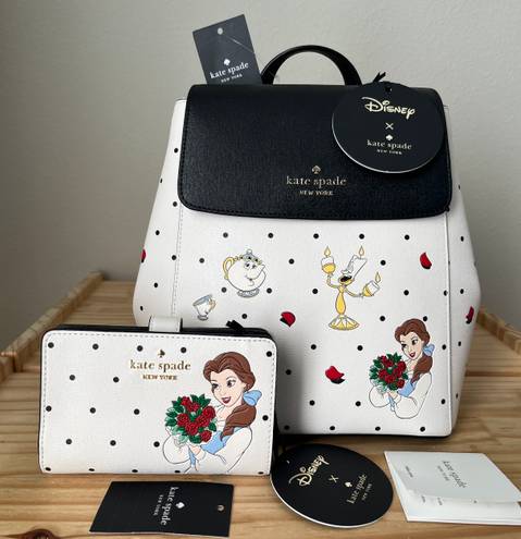 Disney X Kate Spade New York Beauty And The Beast Flap Backpack