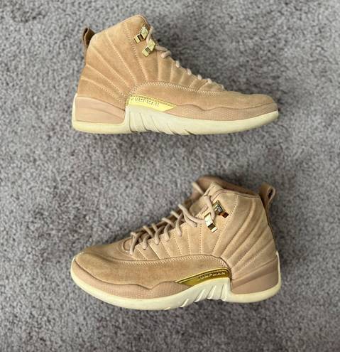 Nike Air Jordan 12 XII Retro Vachetta Tan Gold Women's