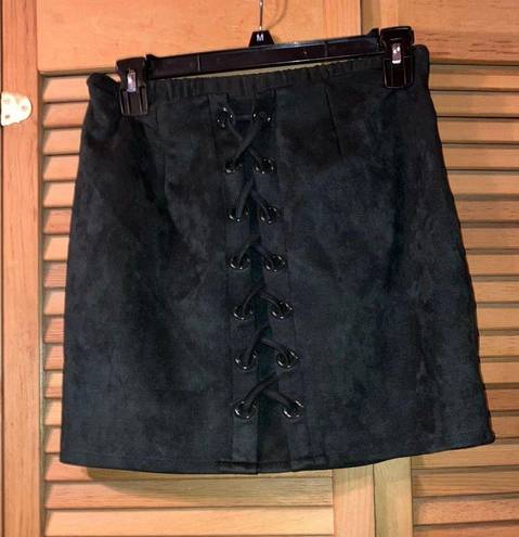 Shinestar Green Velvet Skirt