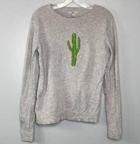 Krass&co G.H. Bass & . Grey Cactus Sweater Size L