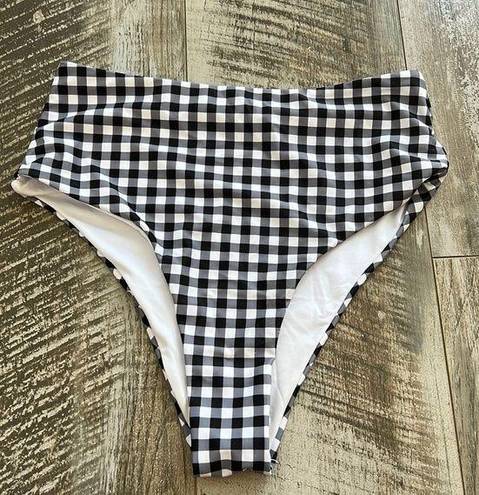 Blooming Jelly Black and white gingham bikini bottom