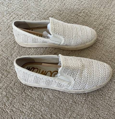 Sam Edelman White Erie Slip-On Sneakers