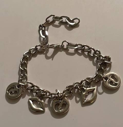 Handmade Lips Charm Bracelet 