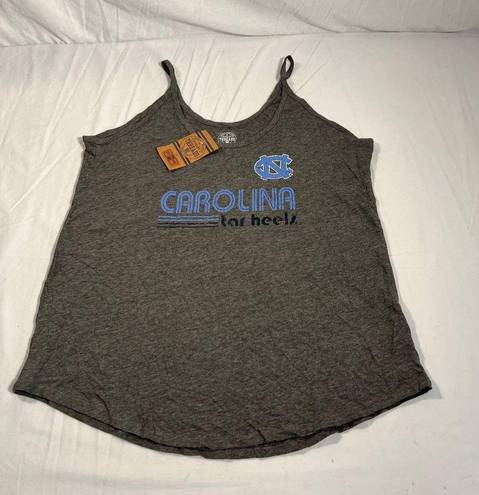 Rivalry Threads University Of North Carolina Tarheels Tank Top Womens Large Gray NWT